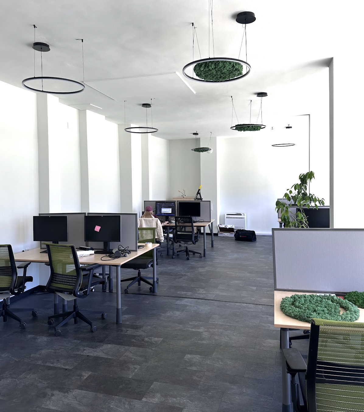 Open-plan workspace